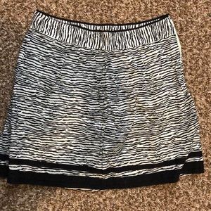 Ann Taylor LOFT zebra print striped skirt
